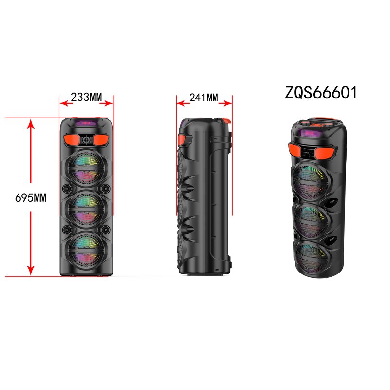 Bluetooth Speaker Factory - 30W Peak Dual Subwoofer RGB Speaker