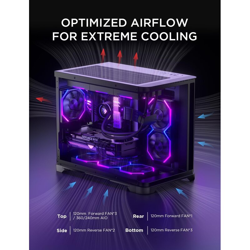 Micro ATX Case Supplier - Dual Chamber Mid Tower Gaming PC Case