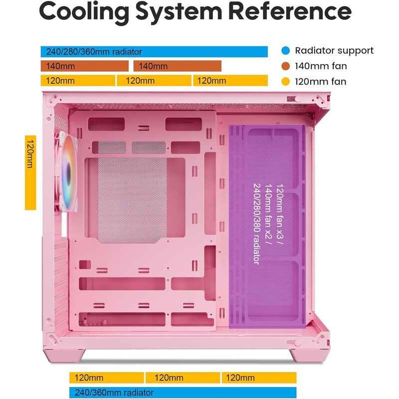 PC Case Supplier - Mid Tower ATX Case with ARGB PWM Fan