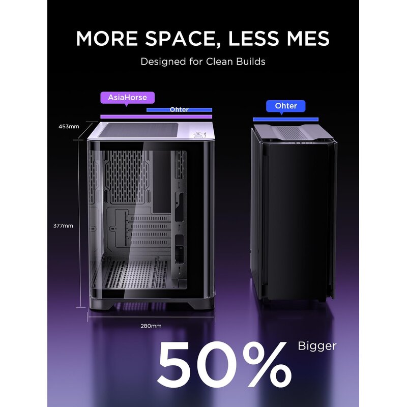 Micro ATX Case Supplier - Dual Chamber Mid Tower Gaming PC Case