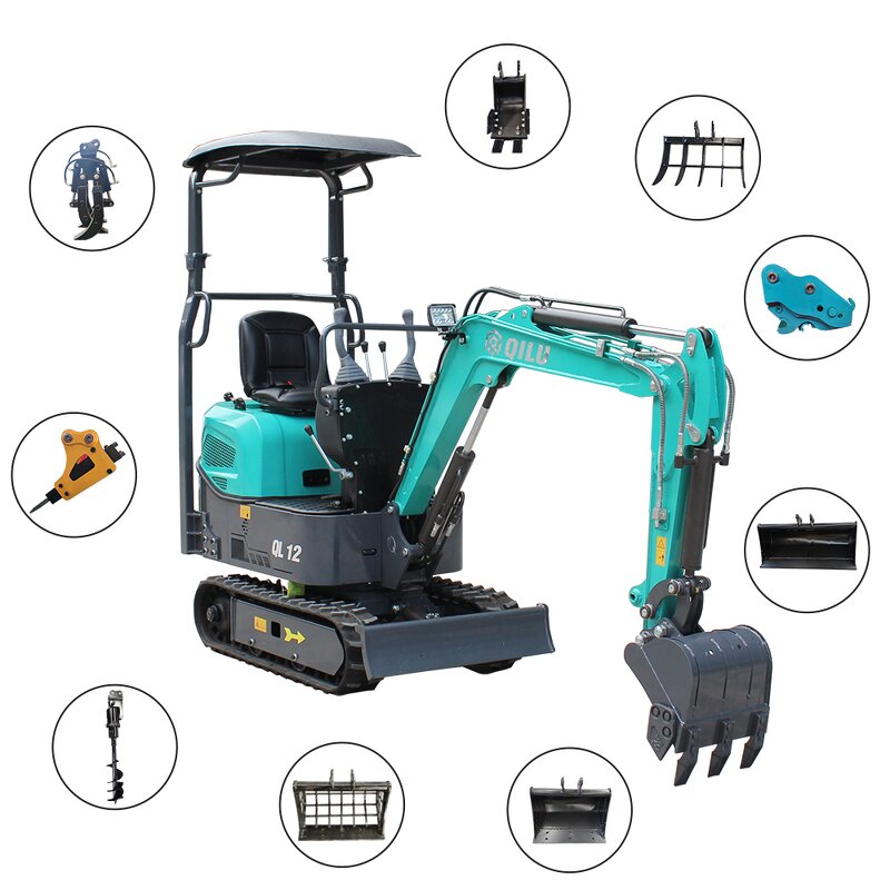 1 Ton Mini Excavator Factory - OEM Home Use Tree Digger