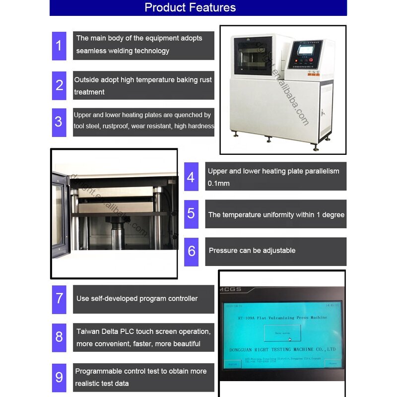 Rubber Vulcanizing Press Factory - Hydraulic Flat Hot Press 1T-80T