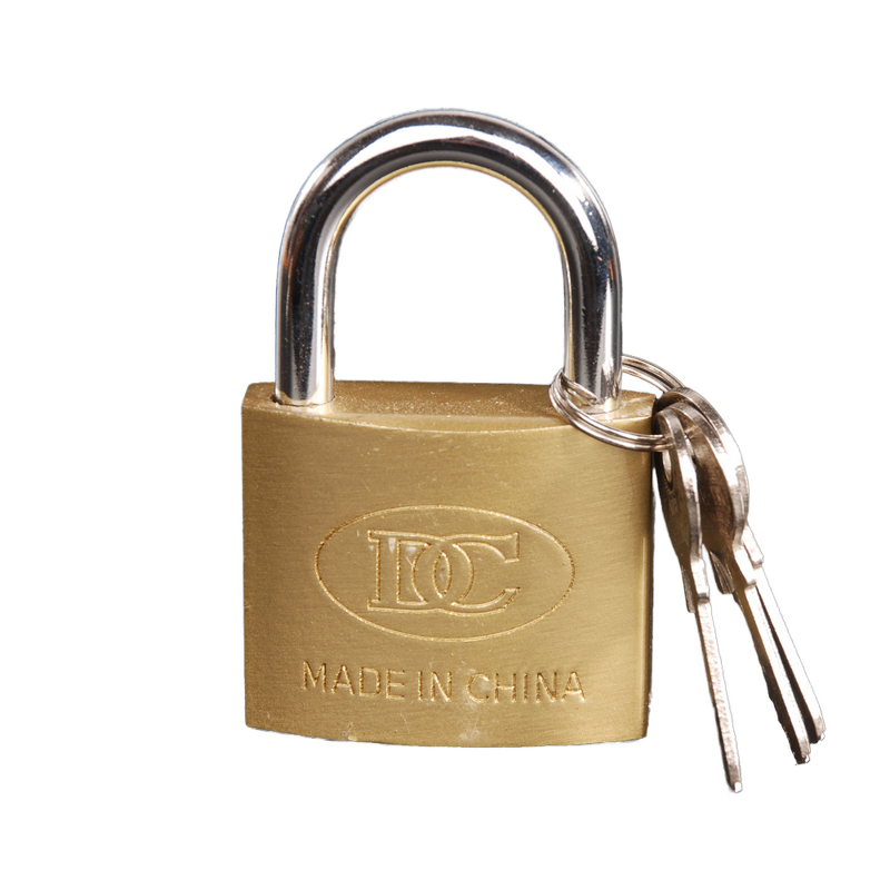 Furniture Lock Factory - OEM Brass Plated Iron Padlock