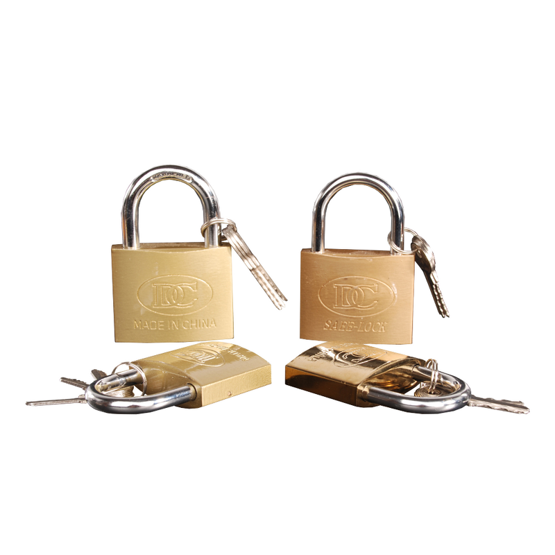 Furniture Lock Factory - OEM Brass Plated Iron Padlock