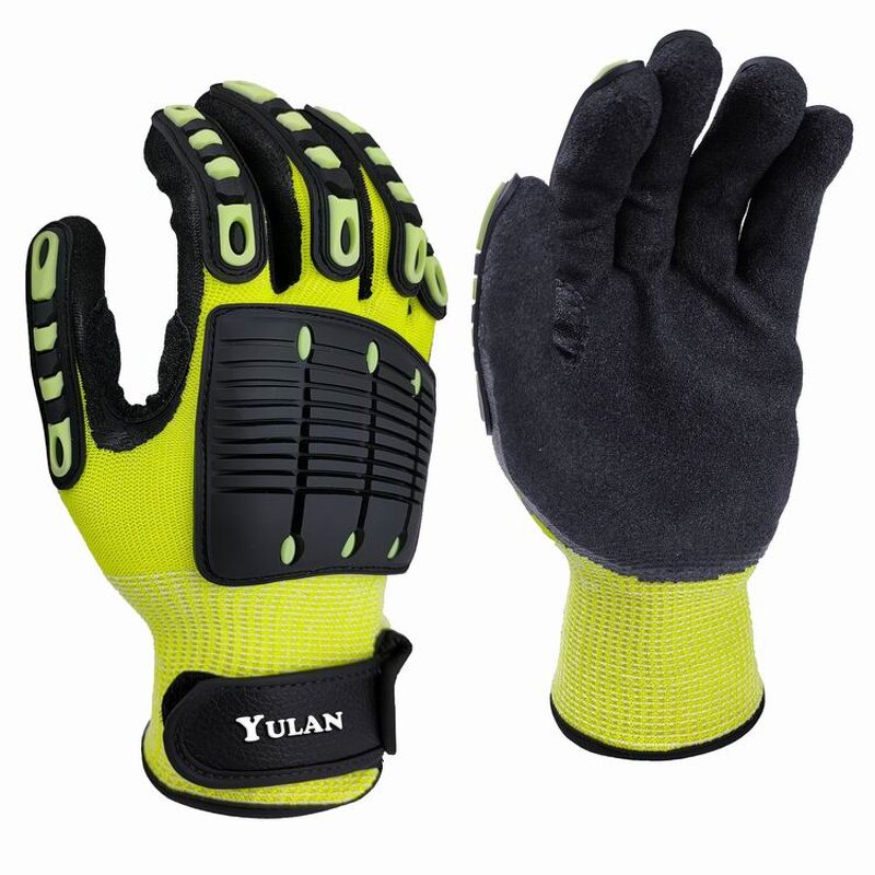 Impact Resistant Gloves Factory - OEM TPR Sandy Nitrile Safety