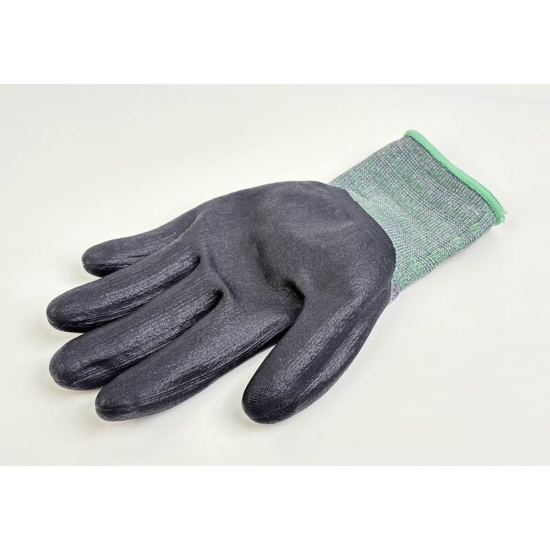 Nitrile Gloves Factory - OEM 13 Gauge Black Palm Coated Glove
