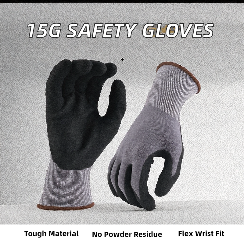 Nitrile Coated Gloves Factory - OEM Polyester Work Safety Gloves