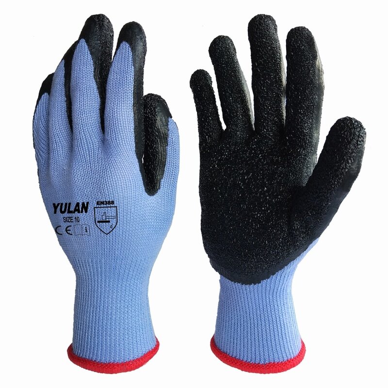 Latex Gloves Factory - OEM 3/4 Dipped Terry Lining Gloves