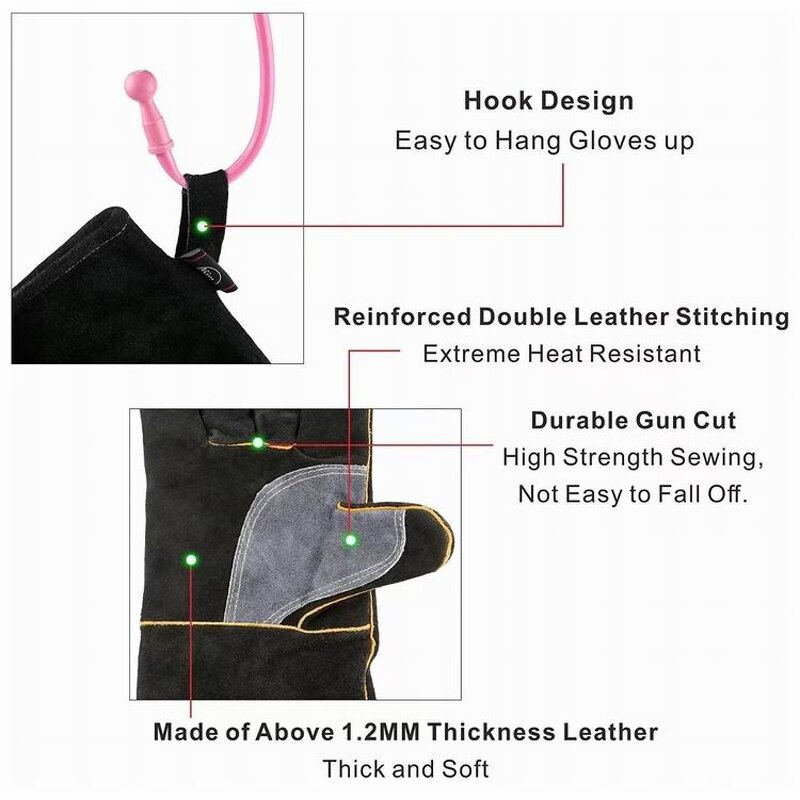 Oven Glove Factory - OEM Extra Long Terry Heat Resistant Mitten