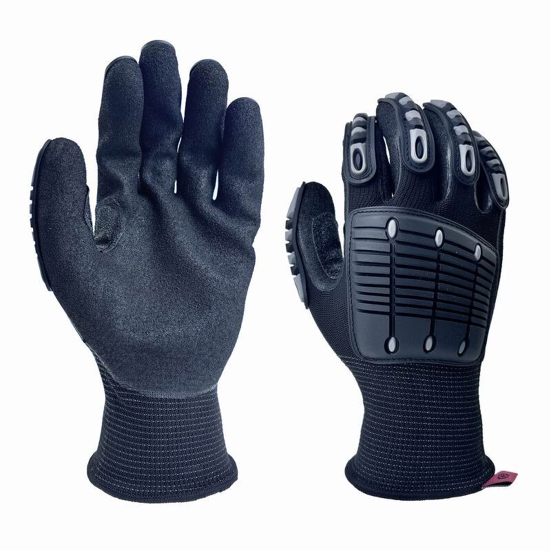 Anti-Impact Gloves Factory - OEM Coated Nitrile TPR Safety Gloves