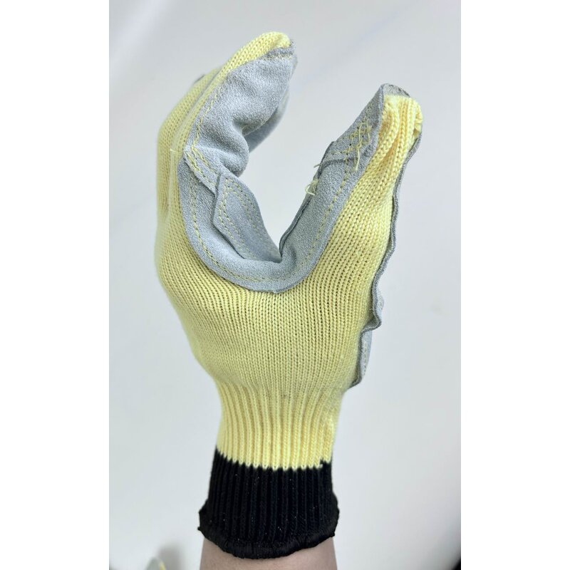 Aramid Gloves Factory - OEM Cut Resistant Fireproof Leather Palm