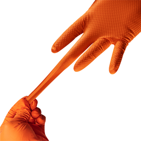 Nitrile Gloves Factory - OEM 8g Black Diamond Texture Gloves