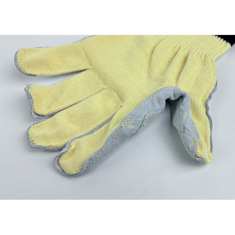 Aramid Gloves Factory - OEM Cut Resistant Fireproof Leather Palm