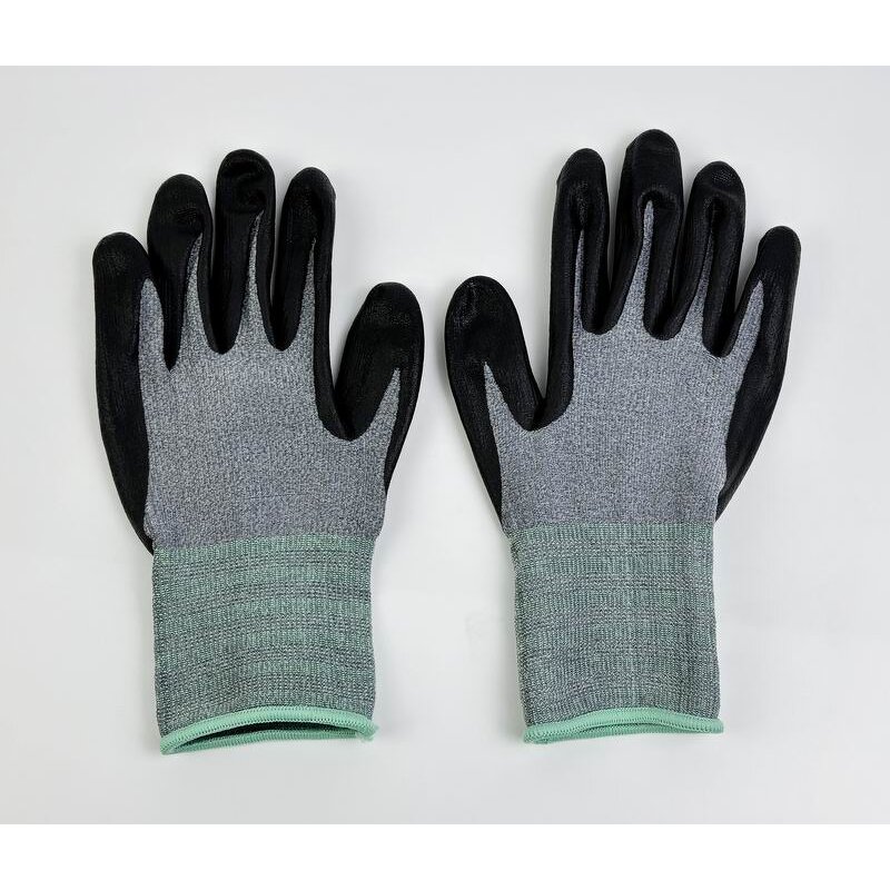 Nitrile Gloves Factory - OEM 13 Gauge Black Palm Coated Glove