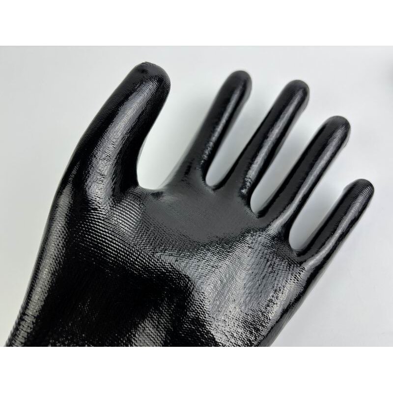 Nitrile Gloves Factory - OEM Smooth Fully Dipping Safety Gloves