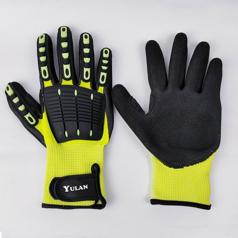 Impact Resistant Gloves Factory - OEM TPR Sandy Nitrile Safety