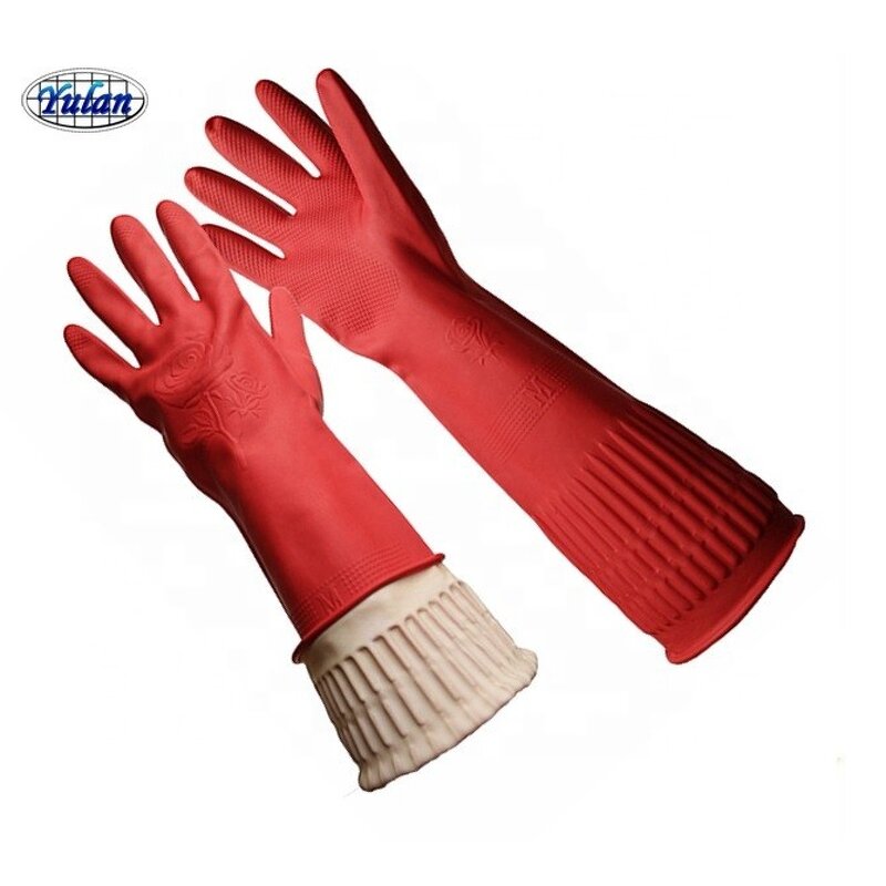 Cleaning Gloves Factory - OEM Orange Latex Touchntuff Gloves