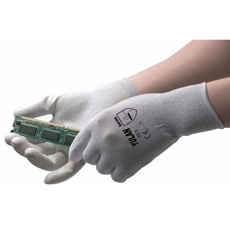 Anti-static Gloves Factory - OEM Nylon PVC Polka Dot ESD