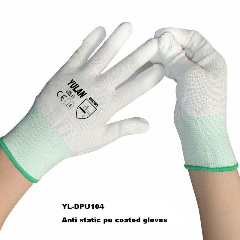 Anti-static Gloves Factory - OEM Nylon PVC Polka Dot ESD