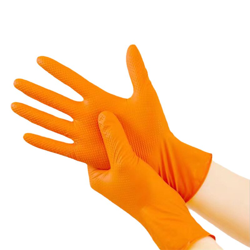 Nitrile Gloves Factory - OEM Chemical Resistant Diamond Textured