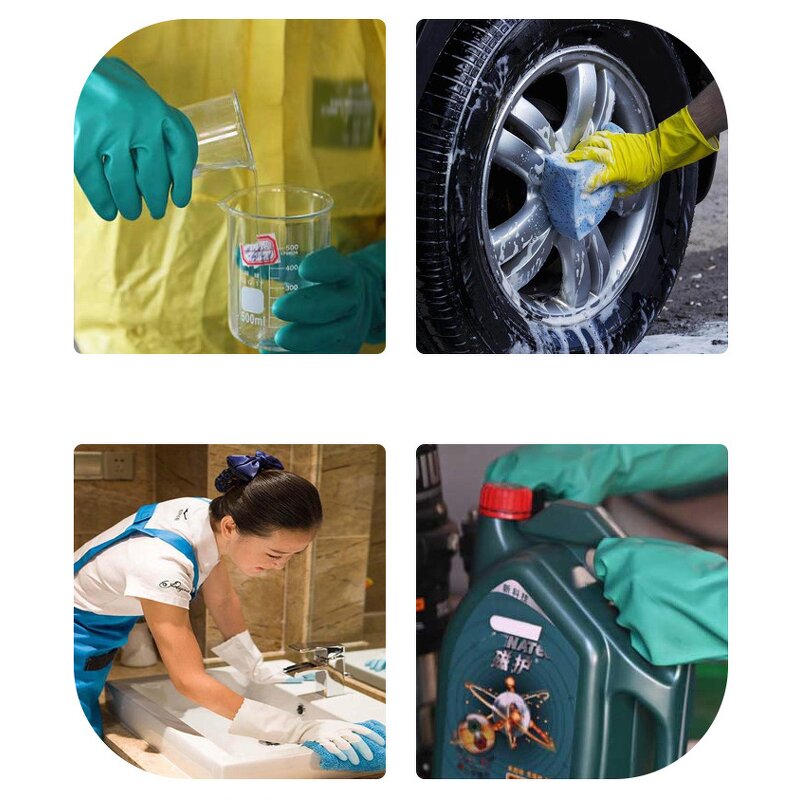 Nitrile Gloves Factory - OEM Blue Green Industrial Nitrile