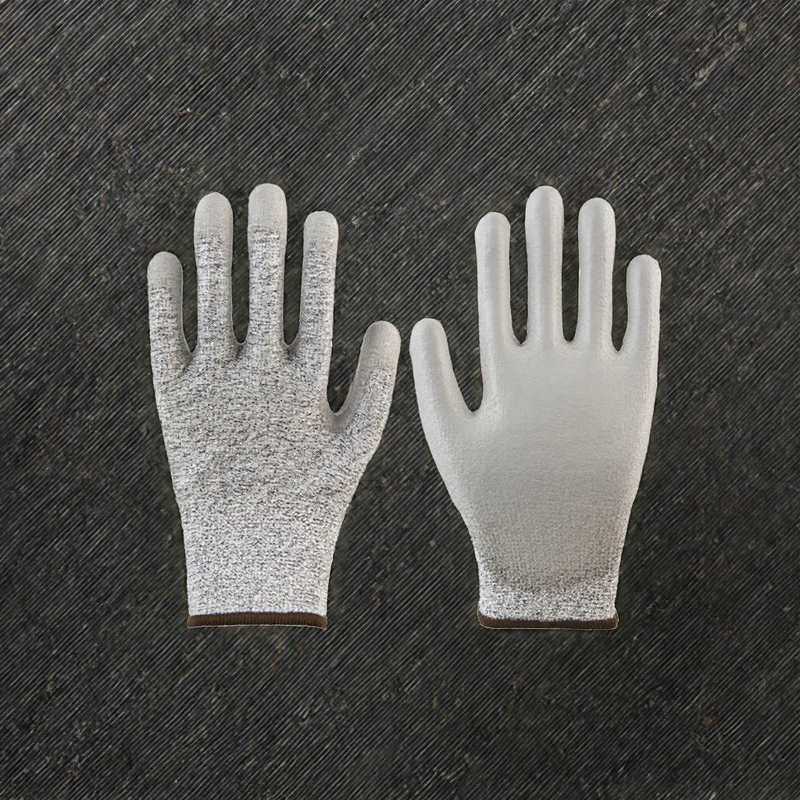 Cut Resistant Gloves Factory - OEM HPPE Level 5 PU Coated