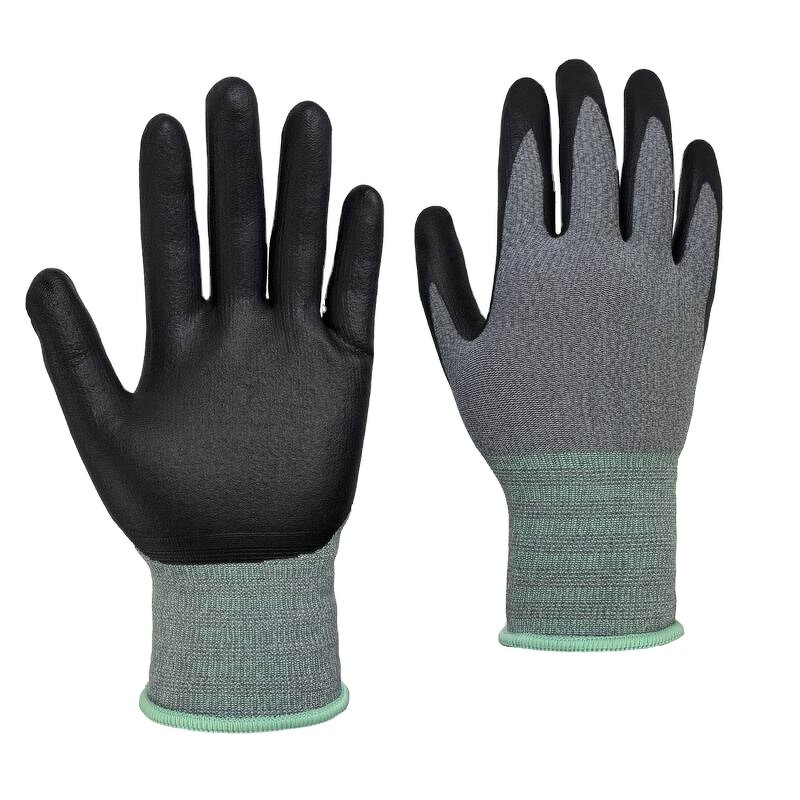 Nitrile Gloves Factory - OEM 13 Gauge Black Palm Coated Glove