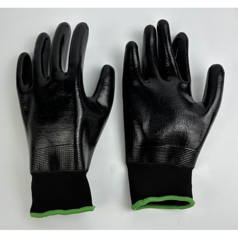 Nitrile Gloves Factory - OEM Smooth Fully Dipping Safety Gloves