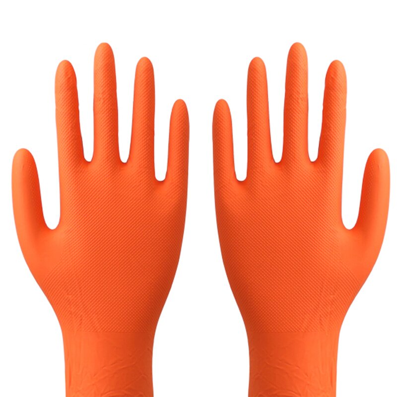 Nitrile Gloves Factory - OEM Chemical Resistant Diamond Textured