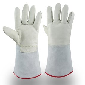 Beekeeping Gloves Factory - OEM Canvas Sleeves Sheep Skin Leather