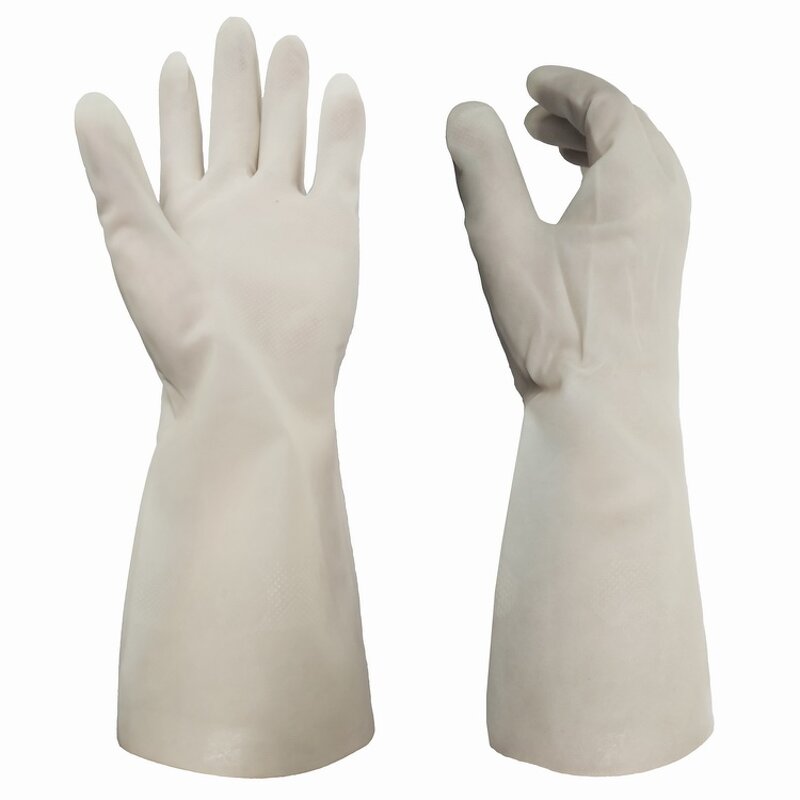 PVC Gloves Factory - OEM Yellow Industrial Anti Chemical