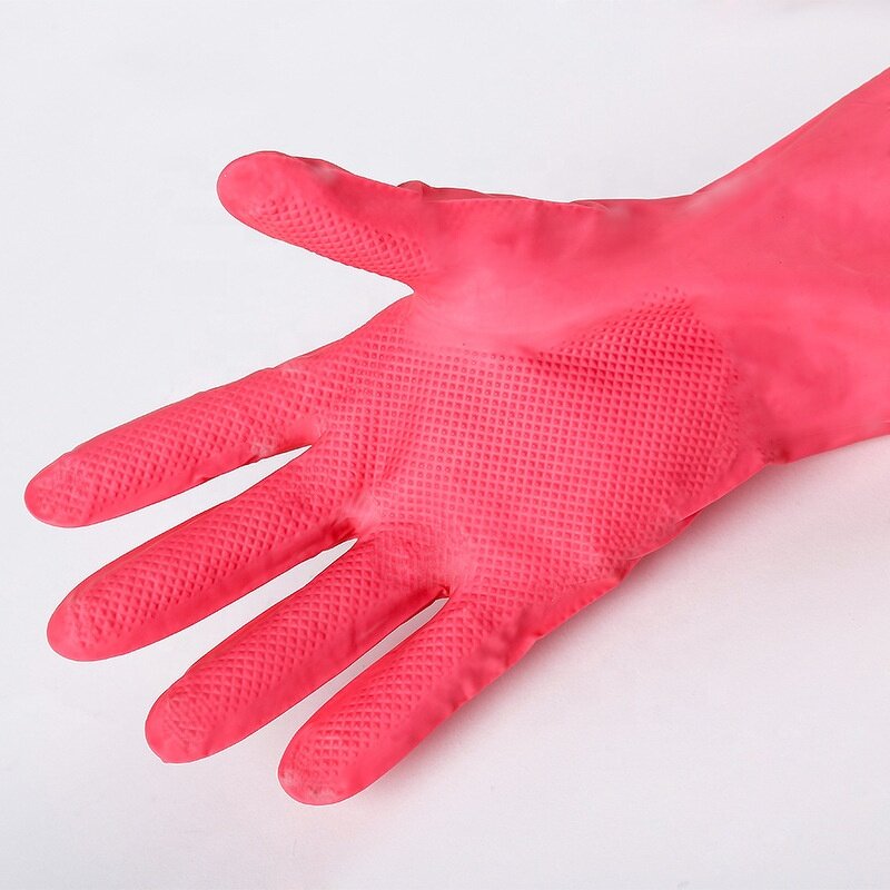 Cleaning Gloves Factory - OEM Pink Latex Household Car Washing