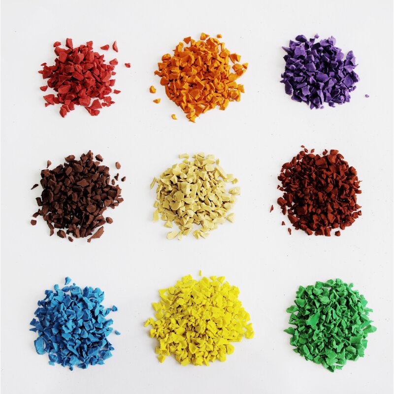 EPDM Rubber Granules Manufacturer - Colored for Artificial Grass Infill