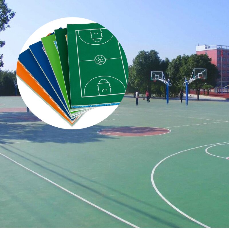 Sports Court Flooring Factory - Waterproof Silicon PU Eco-Friendly