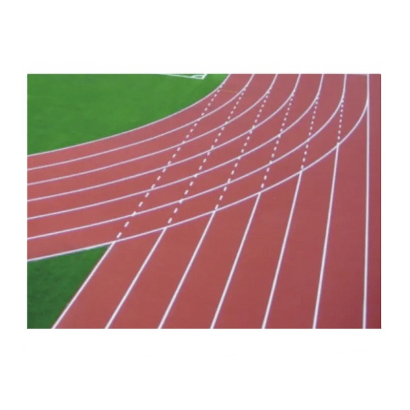 Rubber Running Track Factory - 9mm-13mm Prefabricated Breathable
