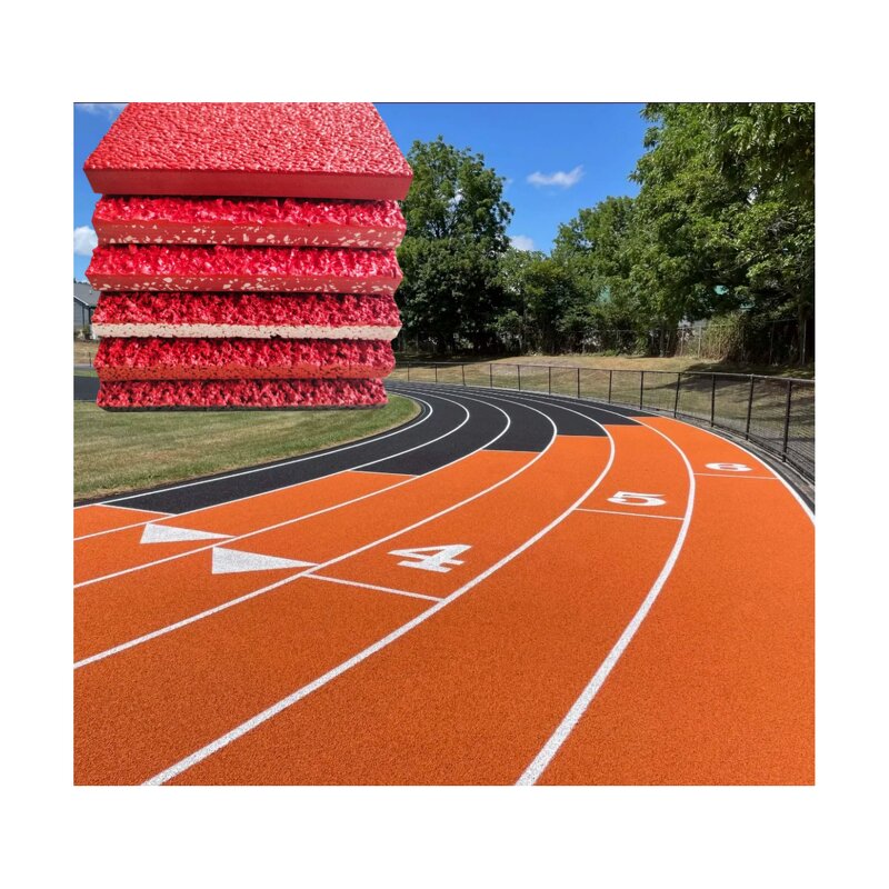 PU Athletic Track Manufacturer - Durable 400 Meters Breathable Outdoor