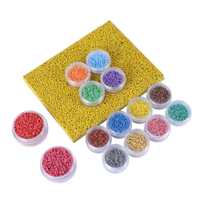 Granulated Rubber Factory - Recycled Safety Colorful Surface