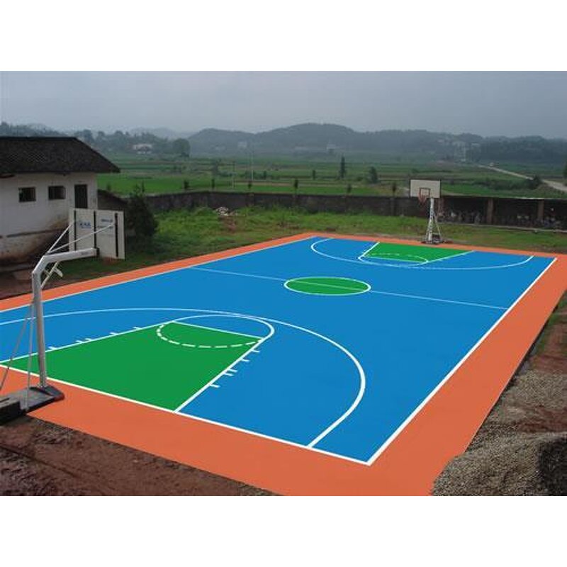 Acrylic Paint Factory - 2mm Polyurethane Basketball Court Flooring