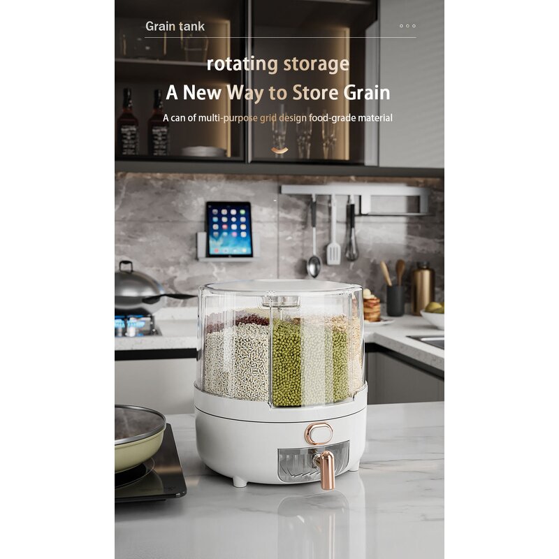 Rice Dispenser Factory - OEM Multifunction Rotate Grain Storage