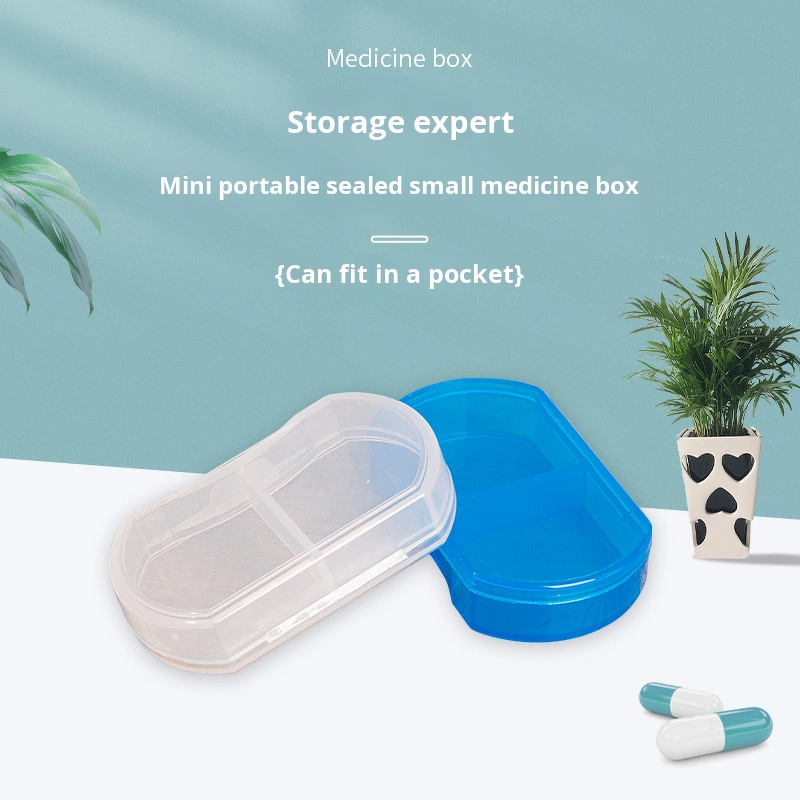 Medicine Box Factory - OEM 2-Compartment Transparent Pill Box