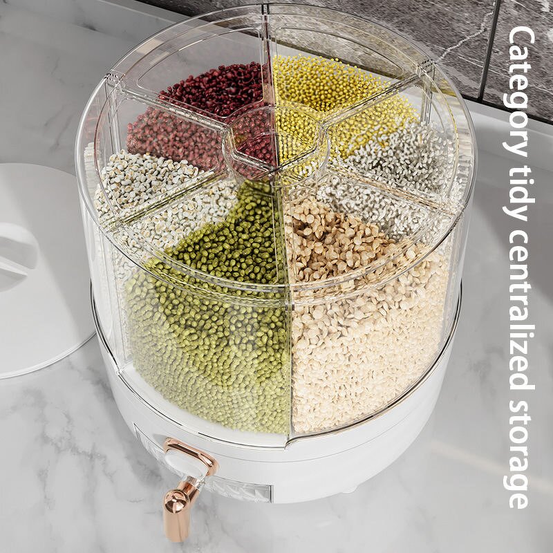 Rice Dispenser Factory - OEM Multifunction Rotate Grain Storage
