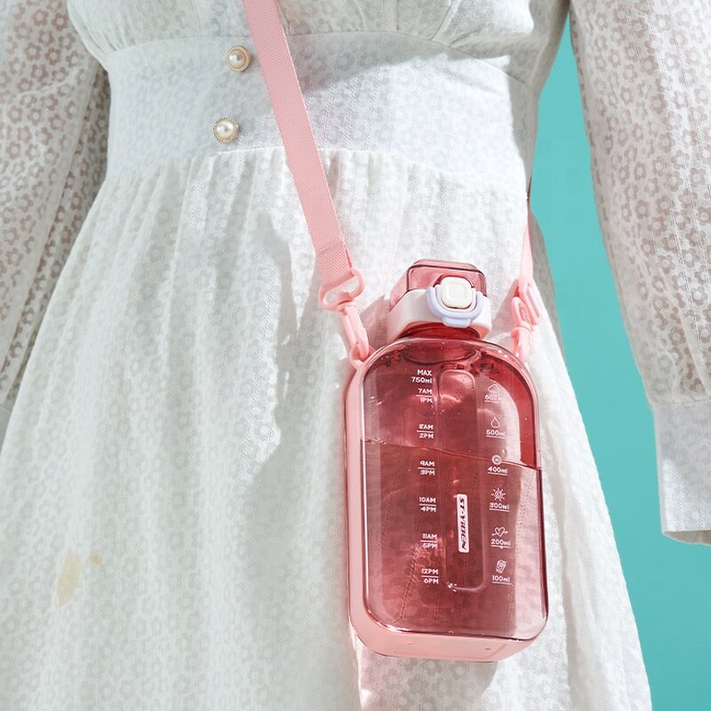 Sports Water Bottle Factory - OEM Portable Square Plastic Bottle