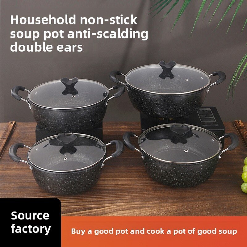 Soup Pot Factory - OEM Non-Stick Metal Double-Ear Steamer