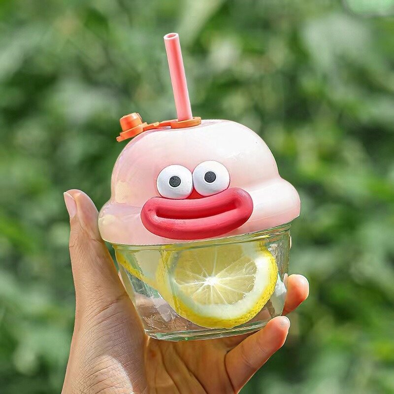 Glass Water Bottle Factory - OEM Mini Cute Cartoon Kids Cup
