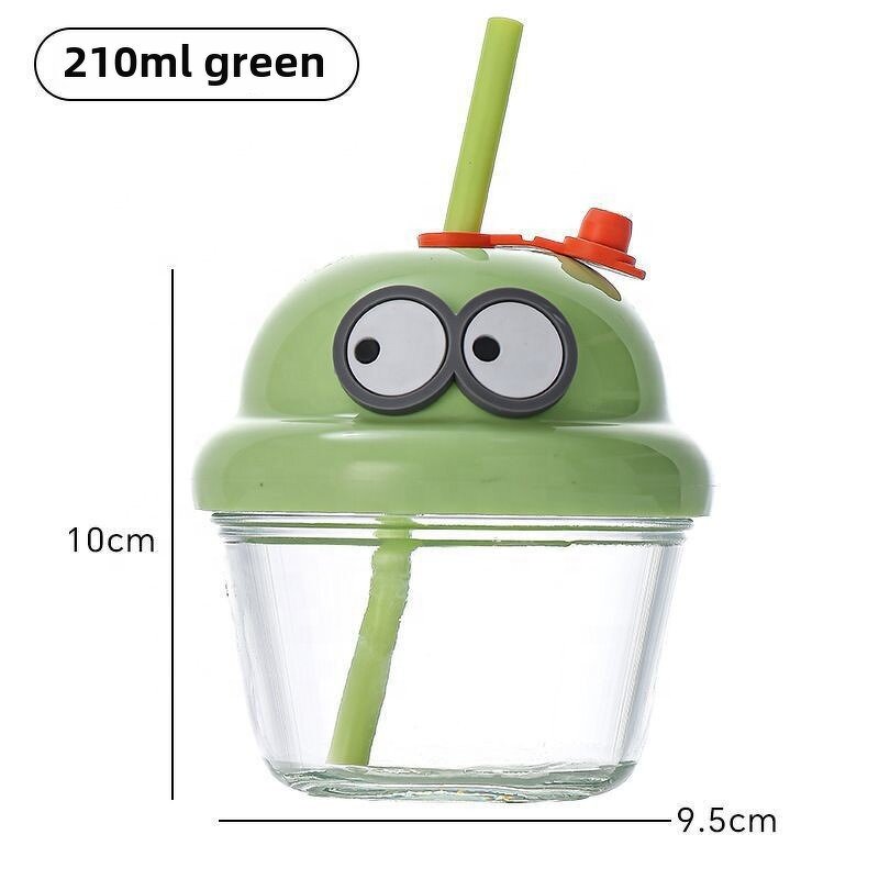 Glass Water Bottle Factory - OEM Mini Cute Cartoon Kids Cup