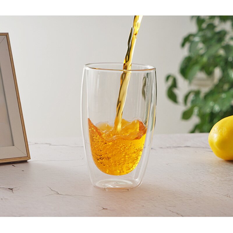 Glass Mug Factory - OEM Double-Layer Insulated Tea Cup