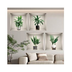 Wall Stickers Factory - OEM Self-Pasting Artificial Plant Decor
