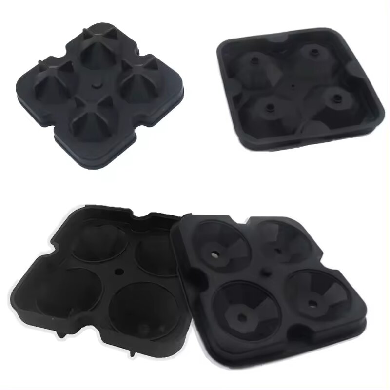Ice Cube Tray Factory - OEM 4-Cavity 3D Diamond Mold