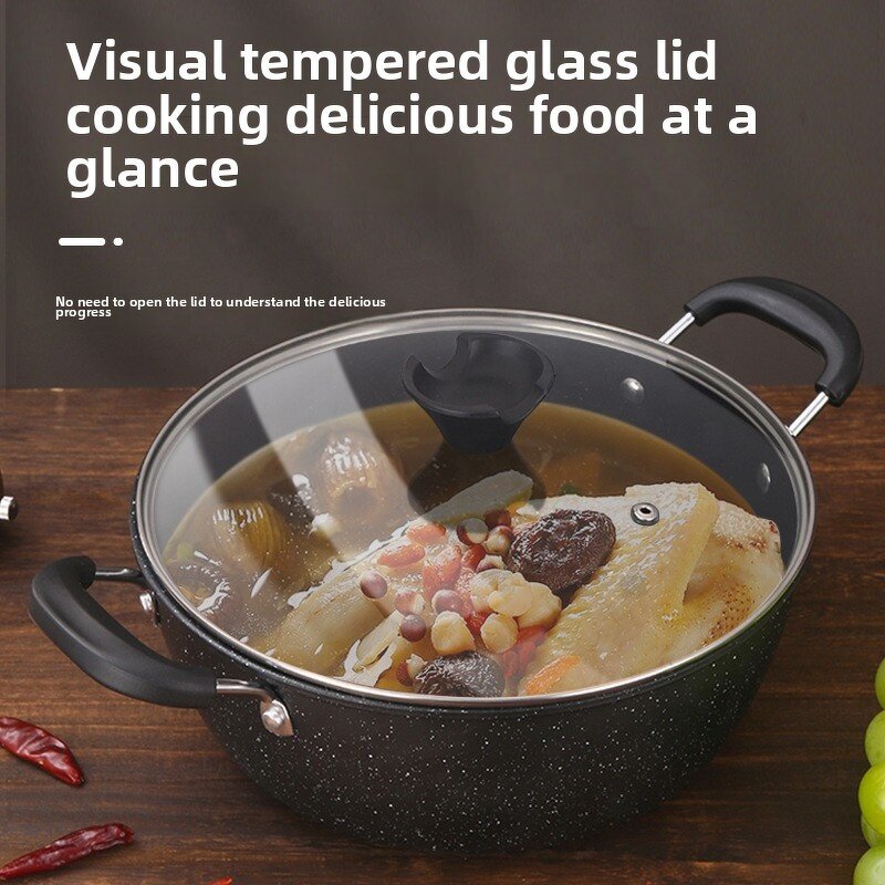 Soup Pot Factory - OEM Non-Stick Metal Double-Ear Steamer