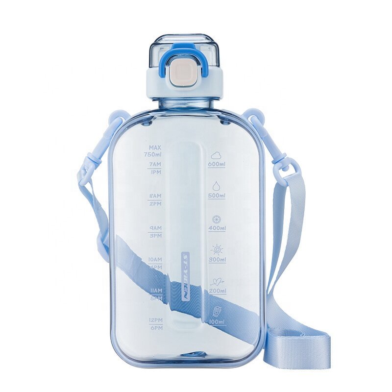 Sports Water Bottle Factory - OEM Portable Square Plastic Bottle